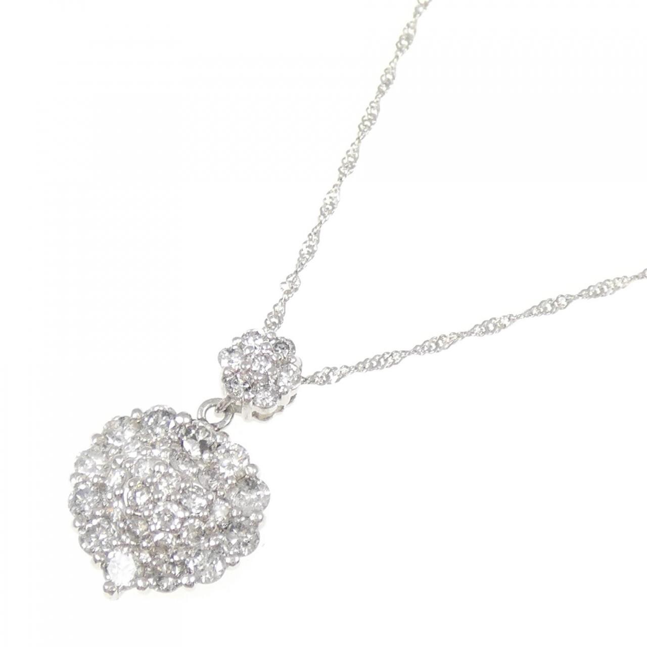PT900/PT850 ダイヤモンド ネックレス 1.00CT