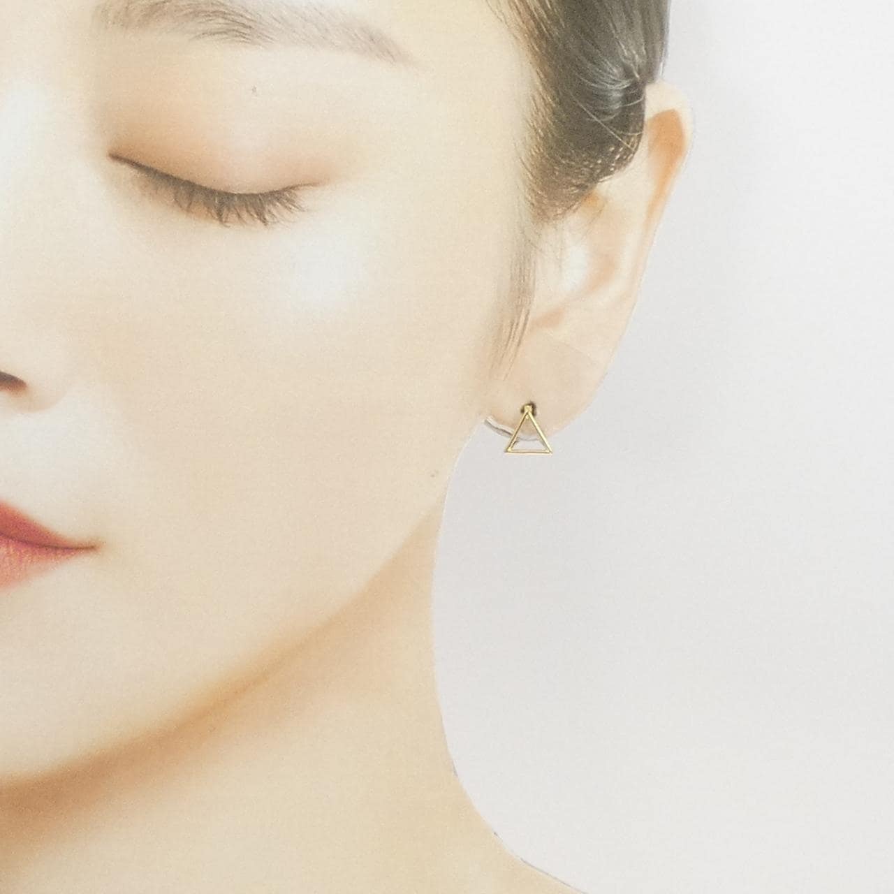 シハラ トライアングルピース ピアス 片耳