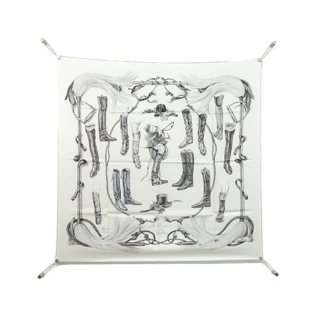 エルメス A PROPOS DE BOTTES カレ スカーフ