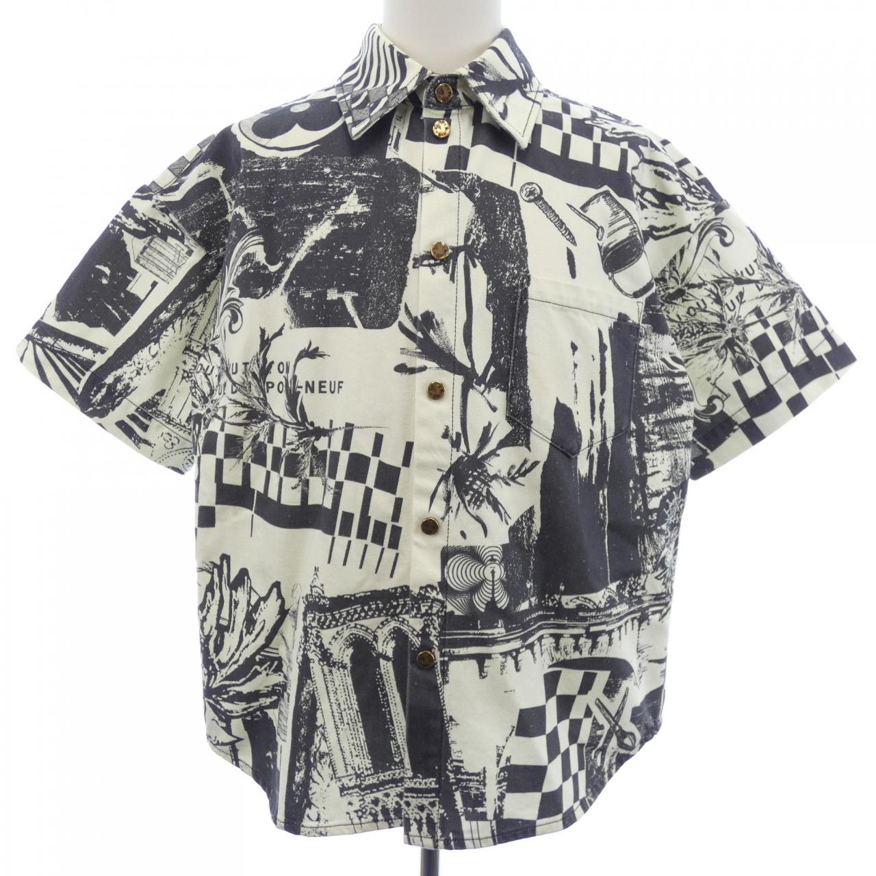 ルイヴィトン LOUIS VUITTON ショートスリーブデニムシャツ HOS73WX48 S／Sシャツ