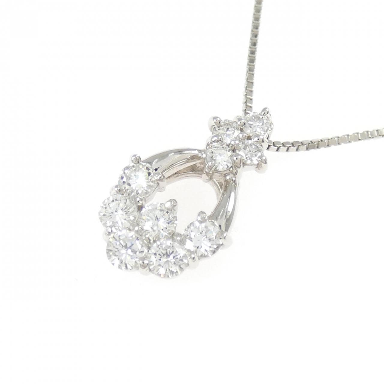 PT900/PT850 ダイヤモンド ネックレス 0.65CT