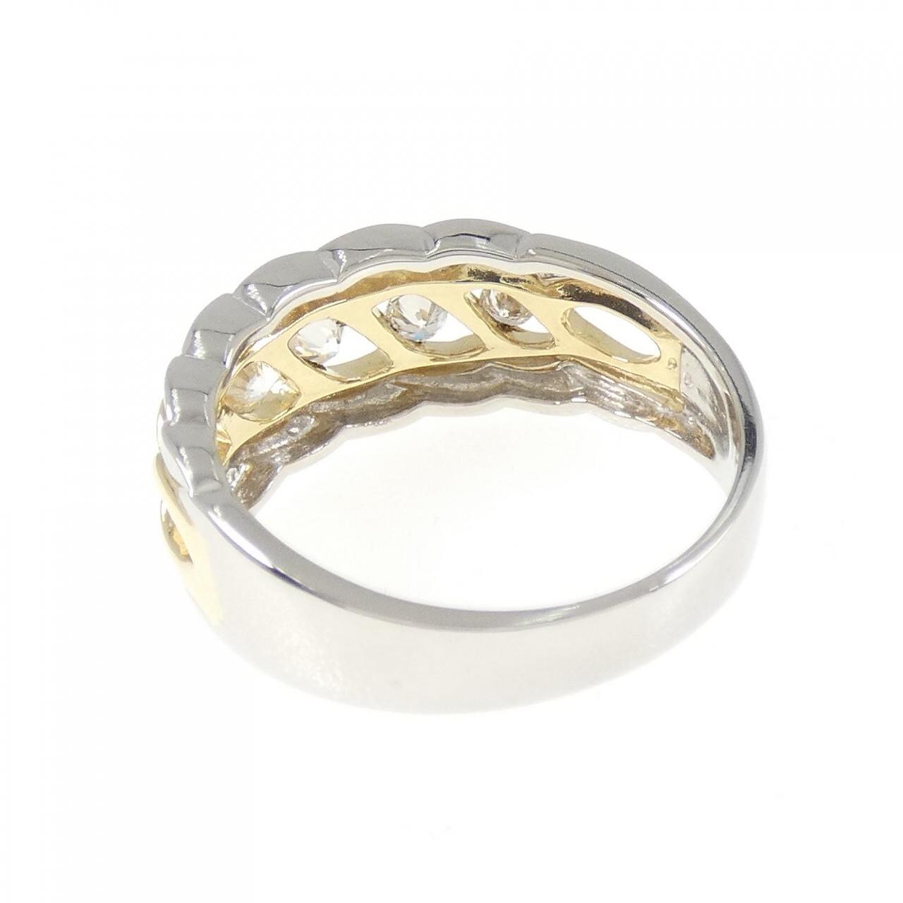 PT900/K18YG ダイヤモンド リング 0.26CT