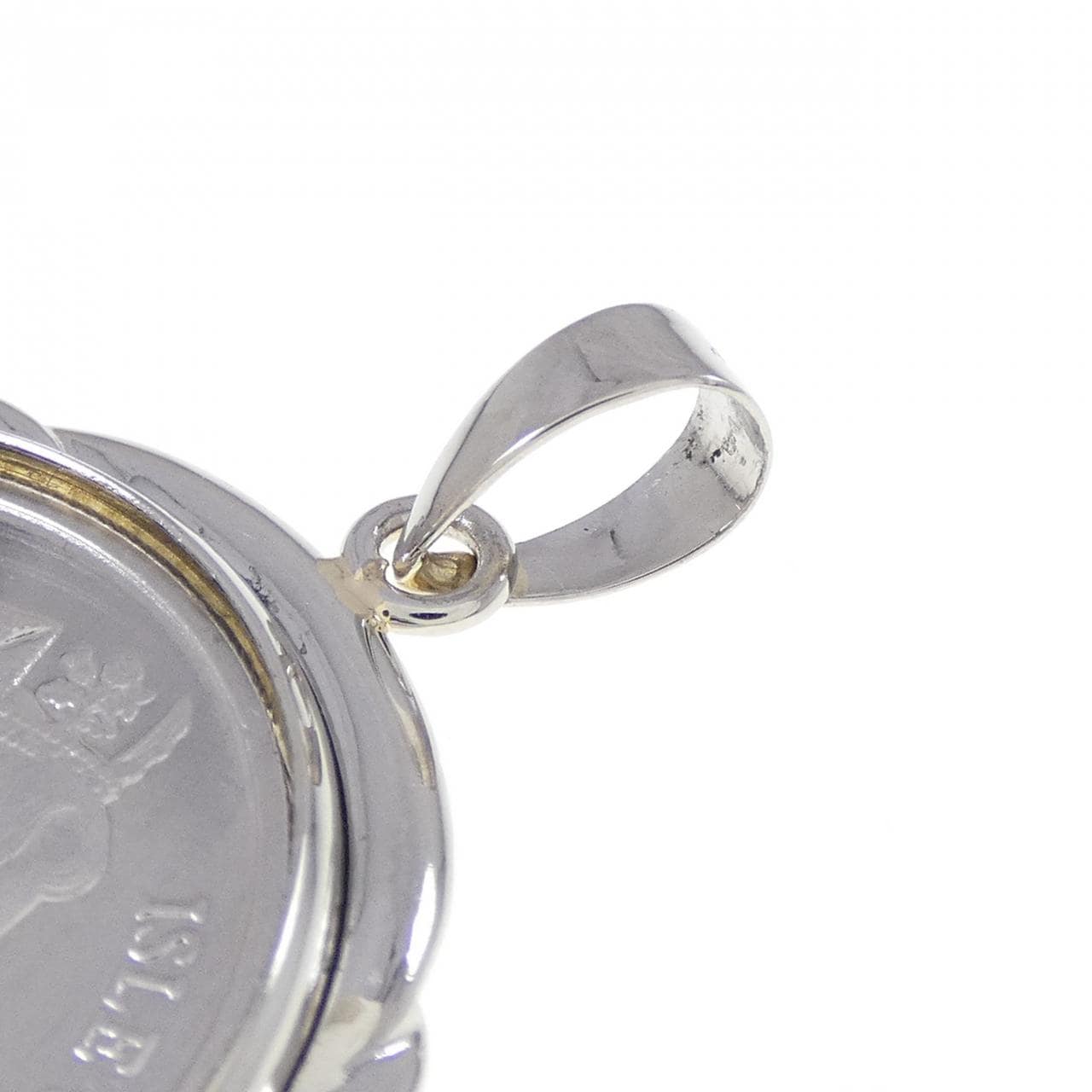 PT900(枠) コイン ペンダント