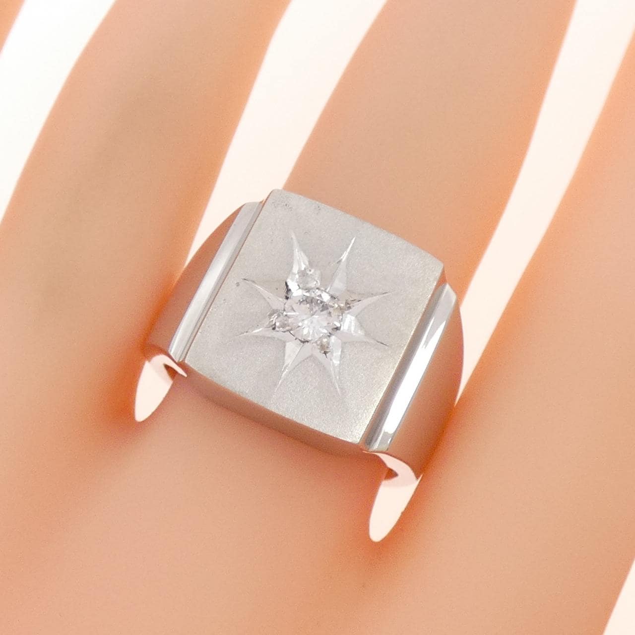 PM900 ダイヤモンド リング 印台