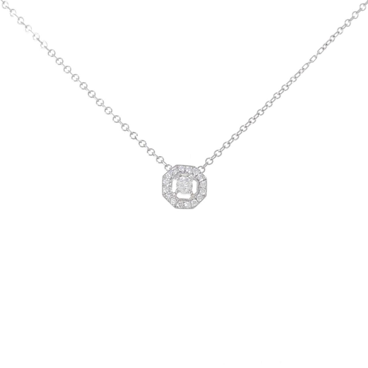 PT900 ダイヤモンド ネックレス 0.16CT