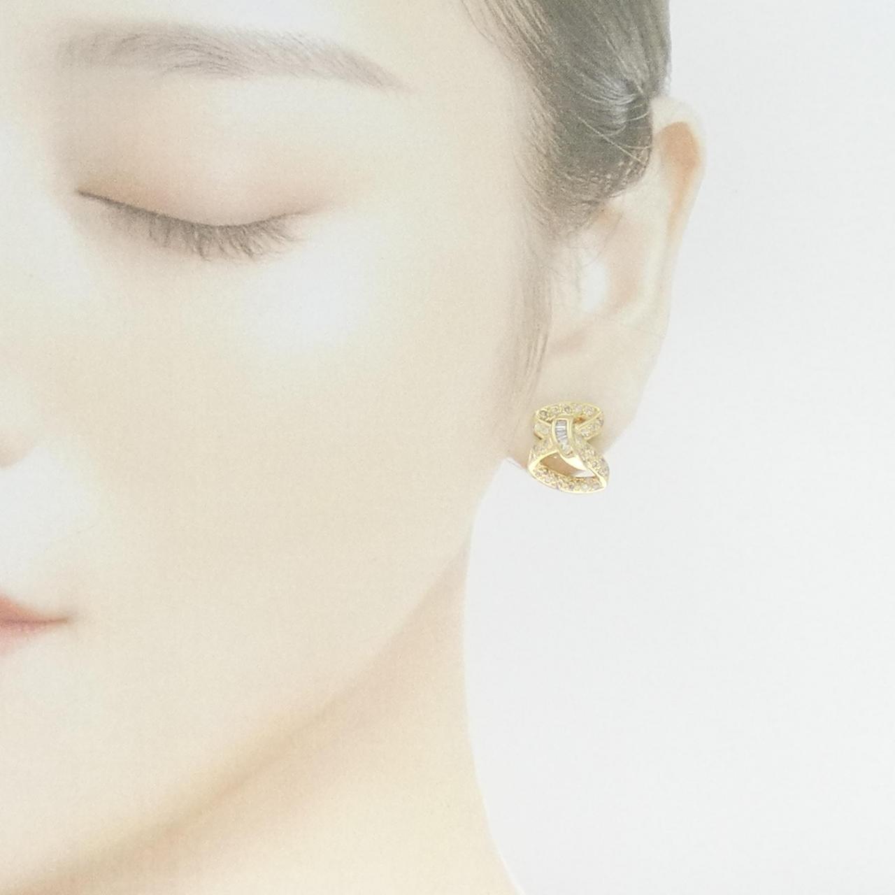 K18YG ダイヤモンド ピアス/イヤリング 0.66CT