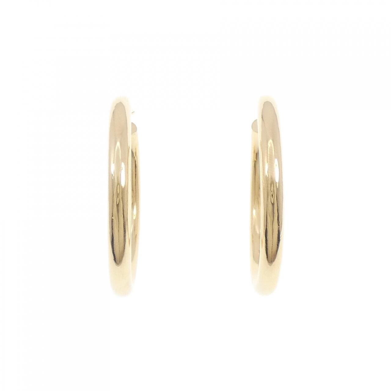 [BRAND NEW] K18YG hoop earrings