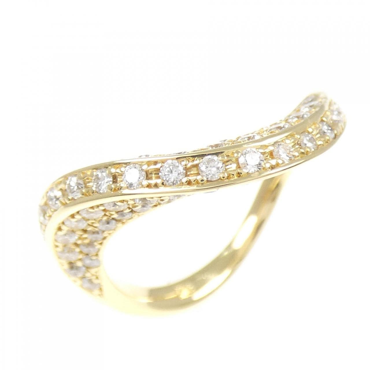 K18YG ダイヤモンド リング 0.86CT