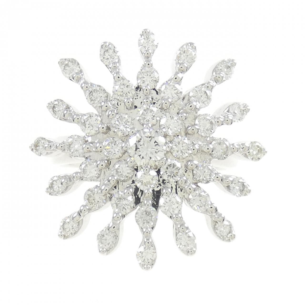 750WG ダイヤモンド リング 0.18CT