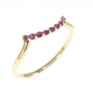 K18YG トルマリン リング 0.08CT