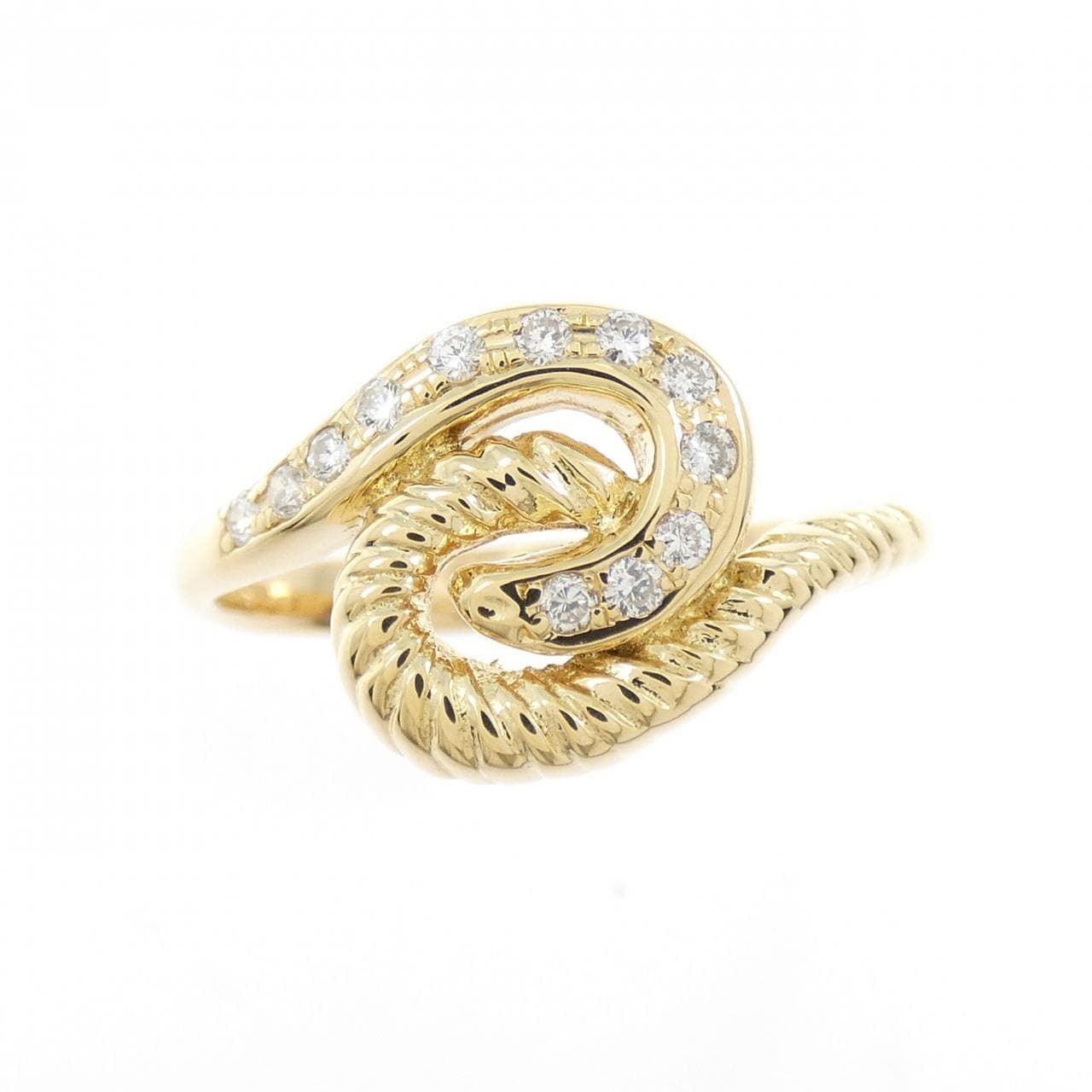 K18YG ダイヤモンド リング 0.10CT