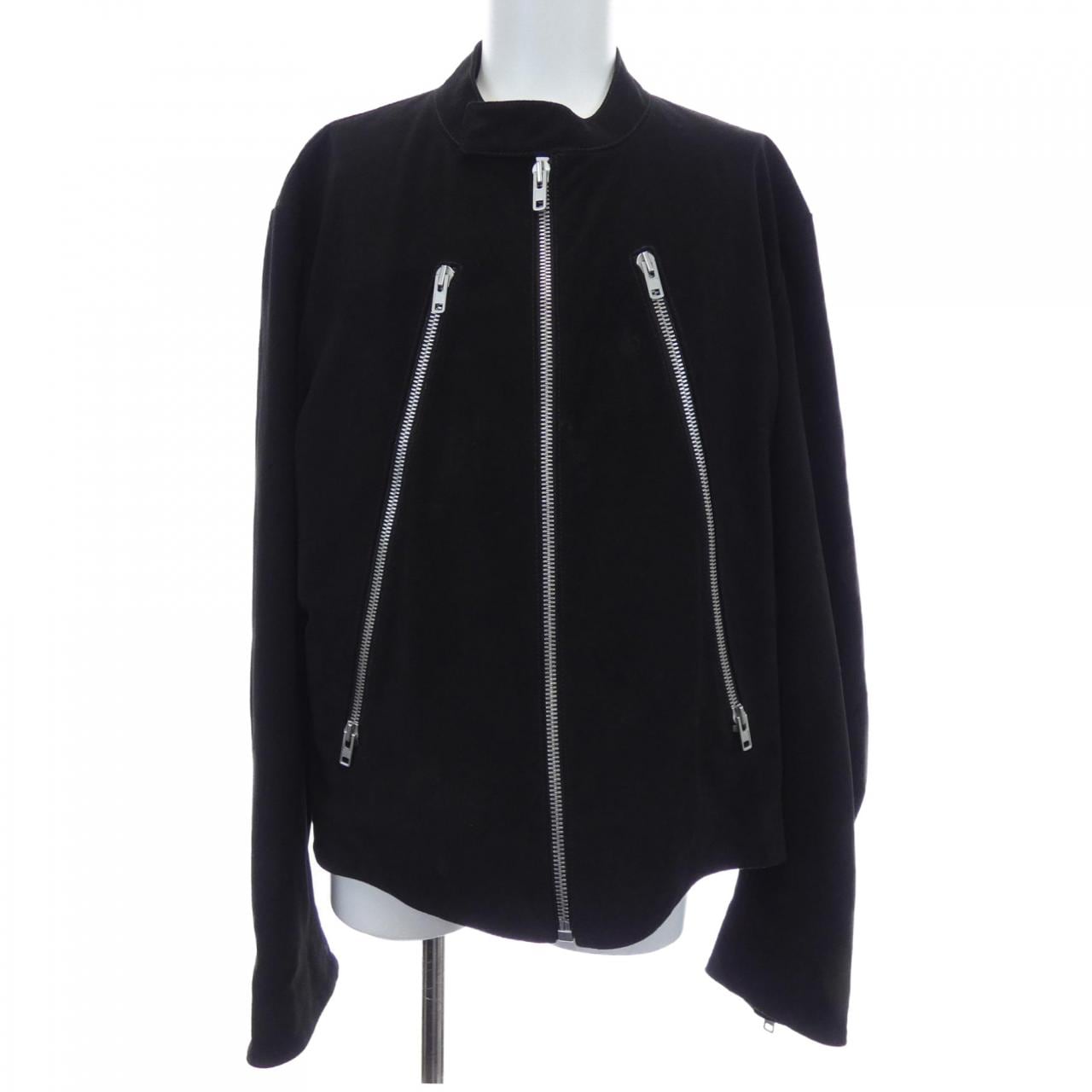 Maison Maison Margiela皮革騎士夾克，尺寸 S50AM0622