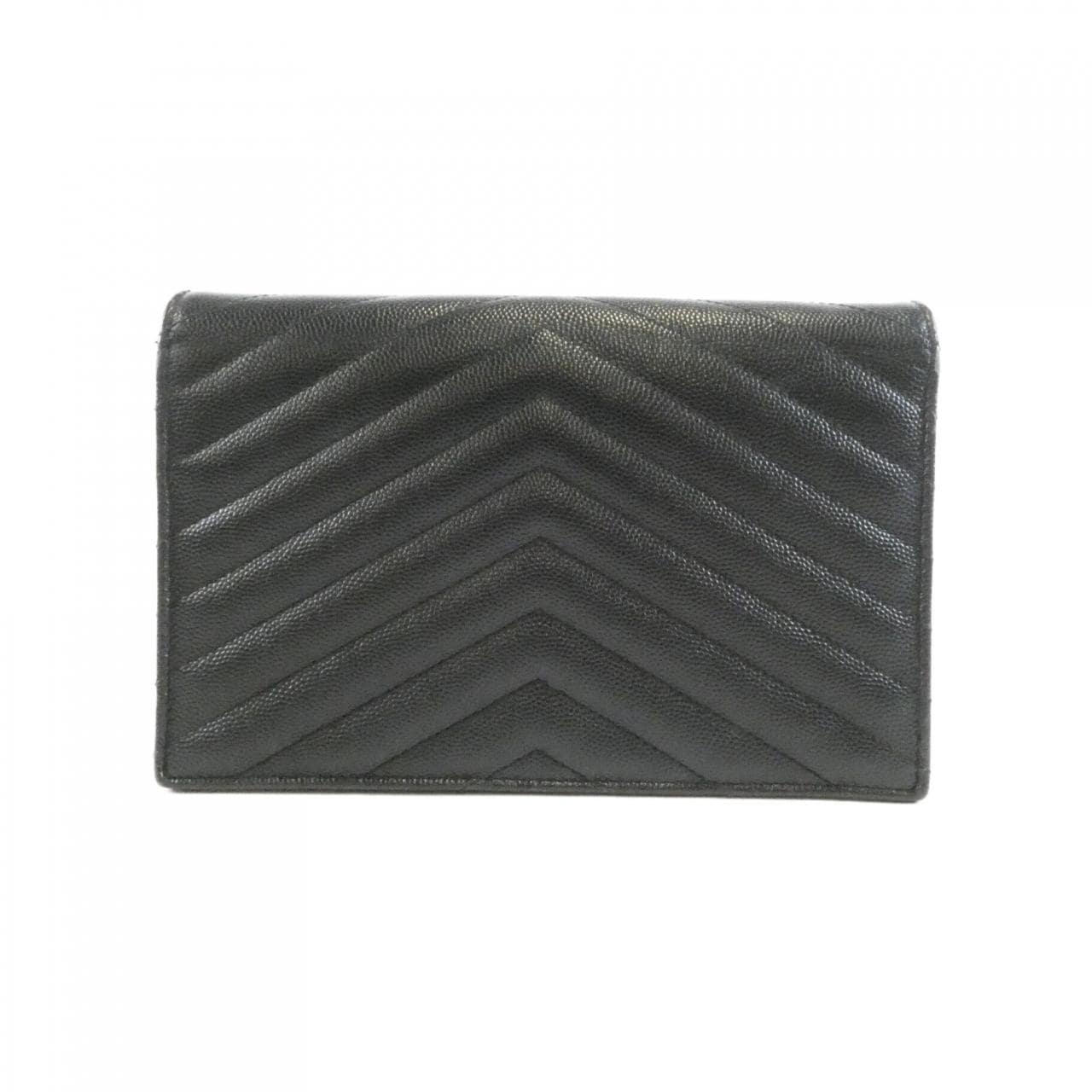 サンローラン 393953 BOW01 チェーンウォレット