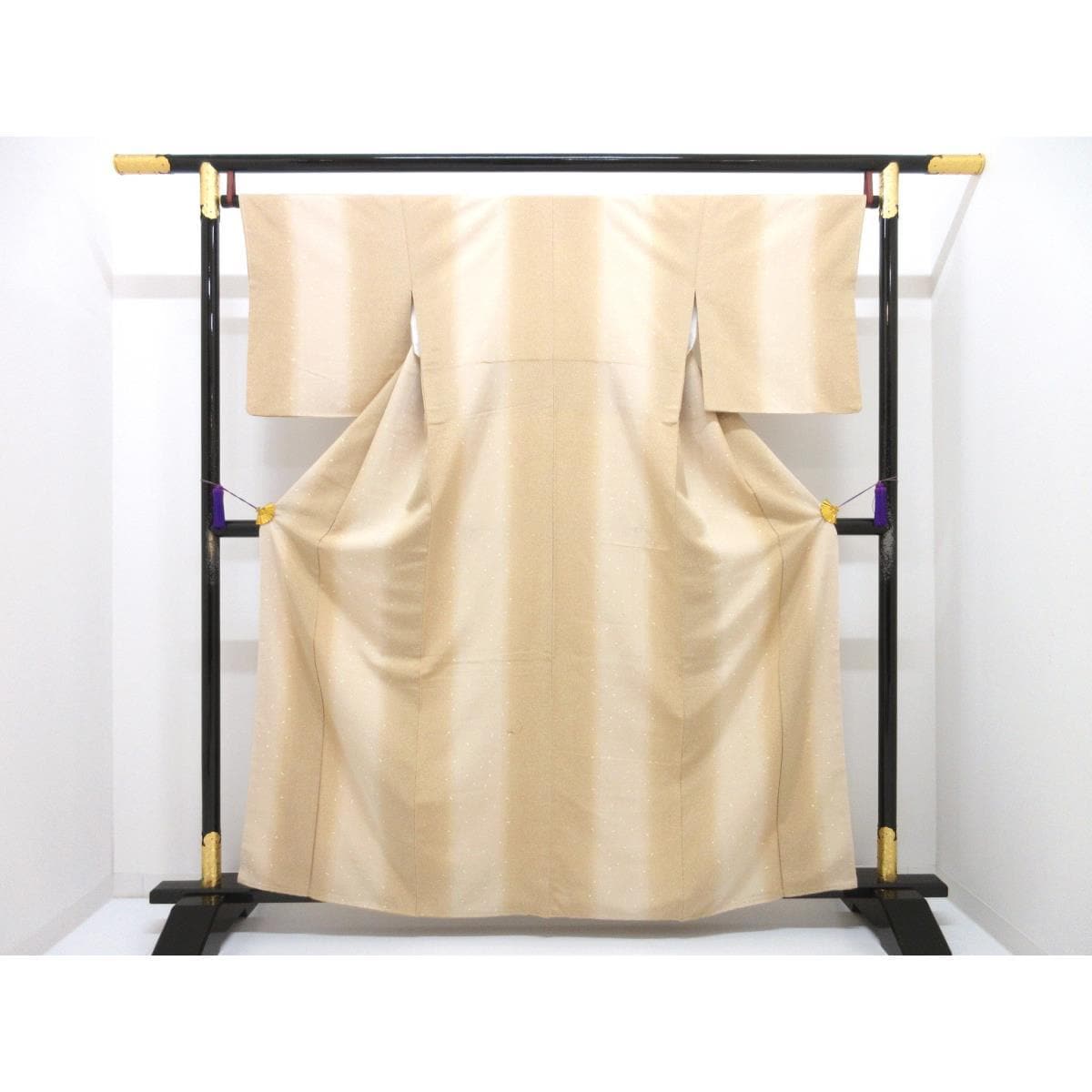 小紋　友禅金彩加工　ボカシ染