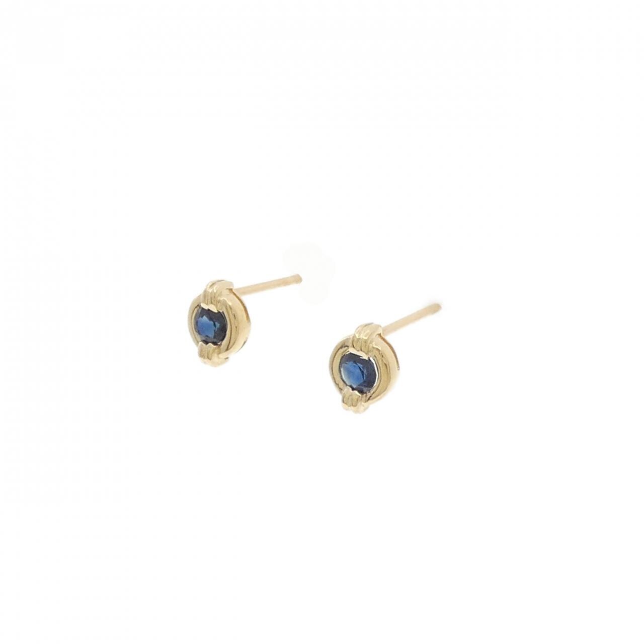 K18YG Sapphire Earrings 0.39CT