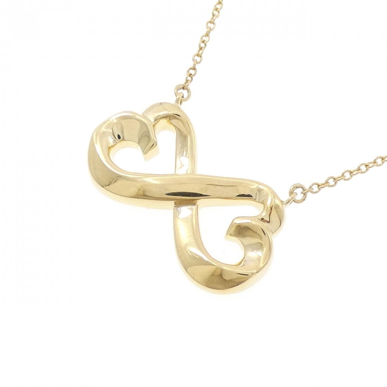 TIFFANY双loving heart项链