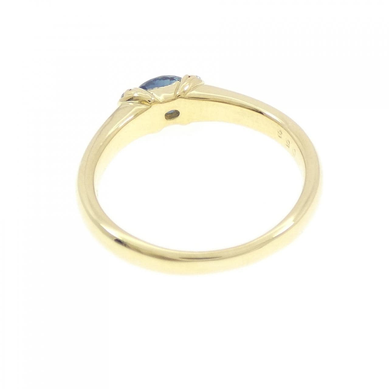 K18YG サファイヤ リング 0.53CT