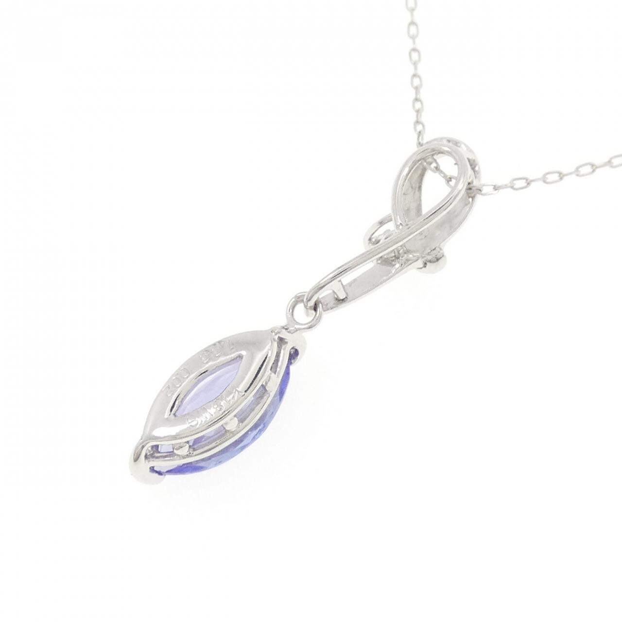 K18WG タンザナイト ネックレス 1.33CT