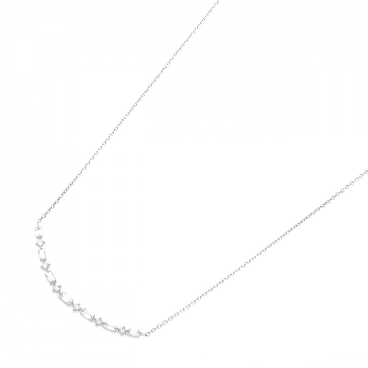 【新品】PT900/PT850 ダイヤモンド ネックレス 0.30CT