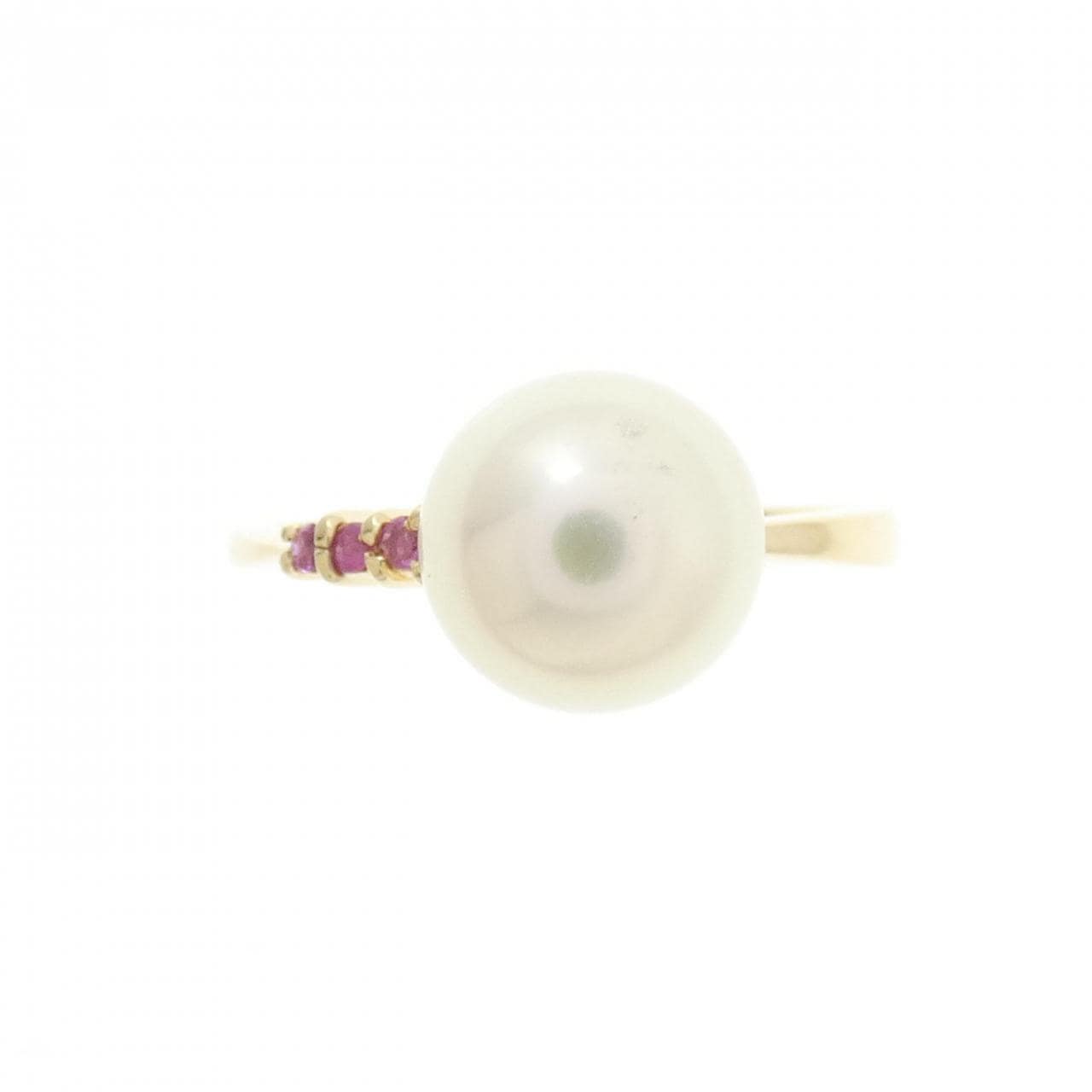 K18YG アコヤパール リング 7.8mm