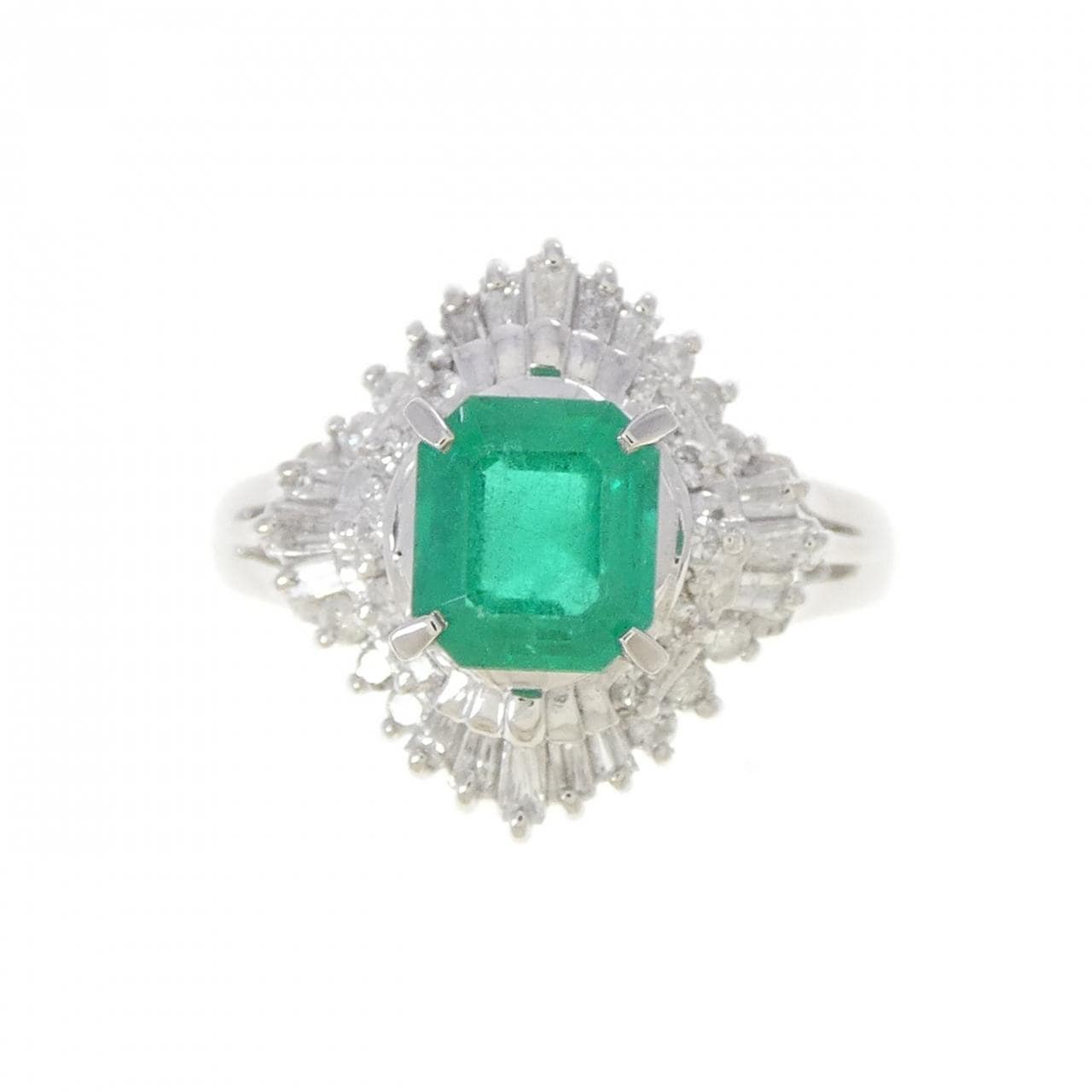 PT900 エメラルド リング 0.851CT