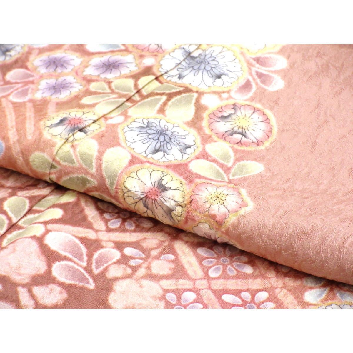 訪問着　友禅加工絞り入　ボカシ染