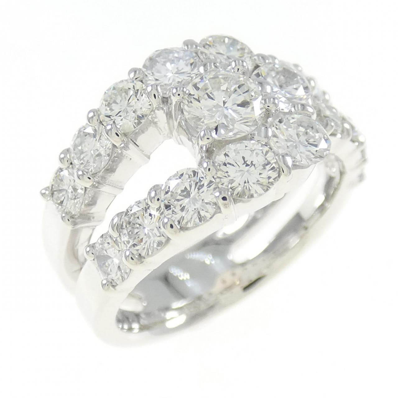 K18WG ダイヤモンド リング 0.33CT
