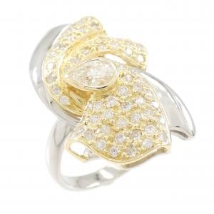 PT/K18YG ダイヤモンド リング 0.29CT