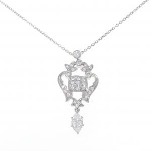 ロイヤル アッシャー ダイヤモンド ネックレス 0.43CT