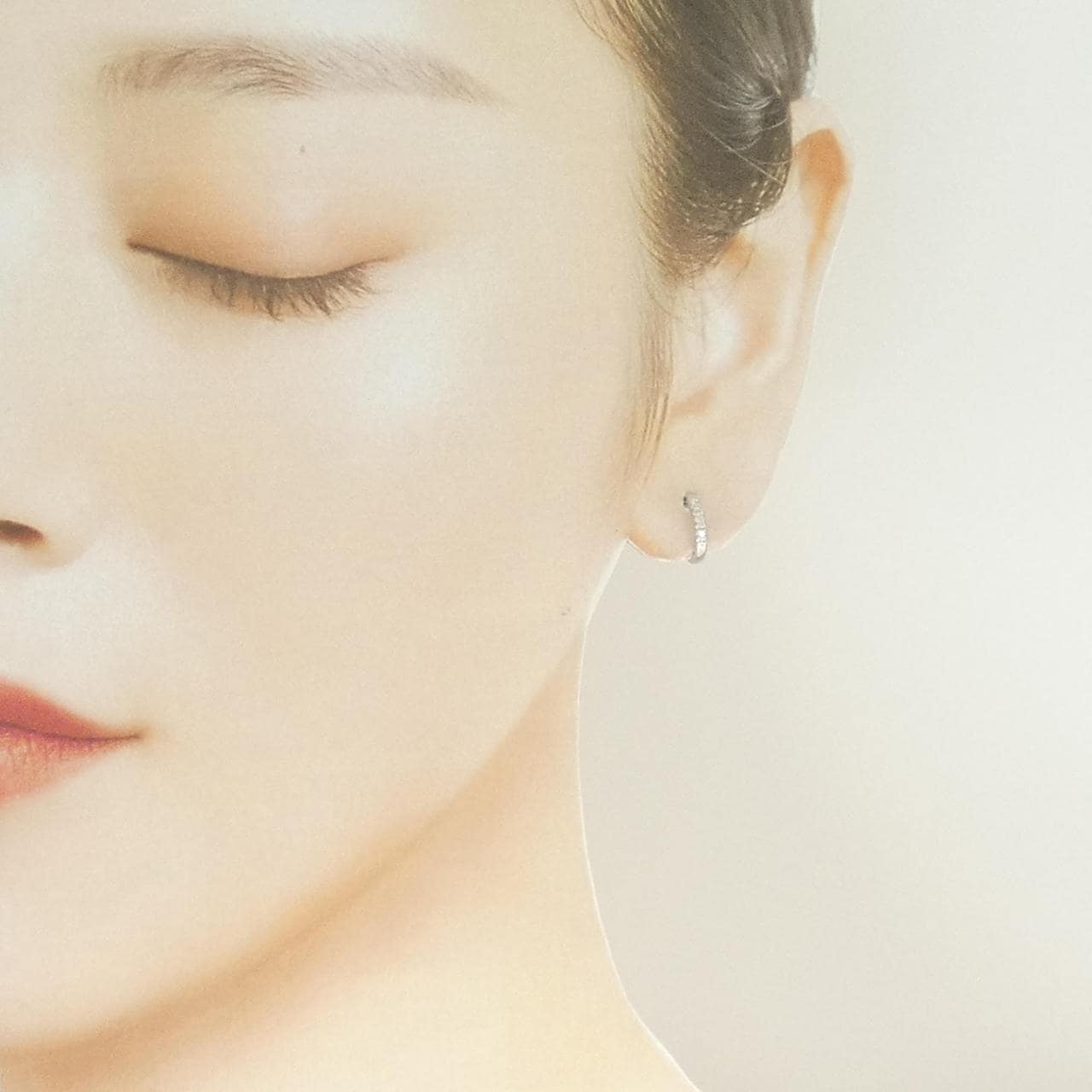 PT900 ダイヤモンド ピアス