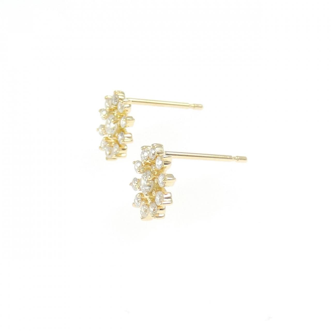【リメイク】K18YG ダイヤモンド ピアス 0.30CT