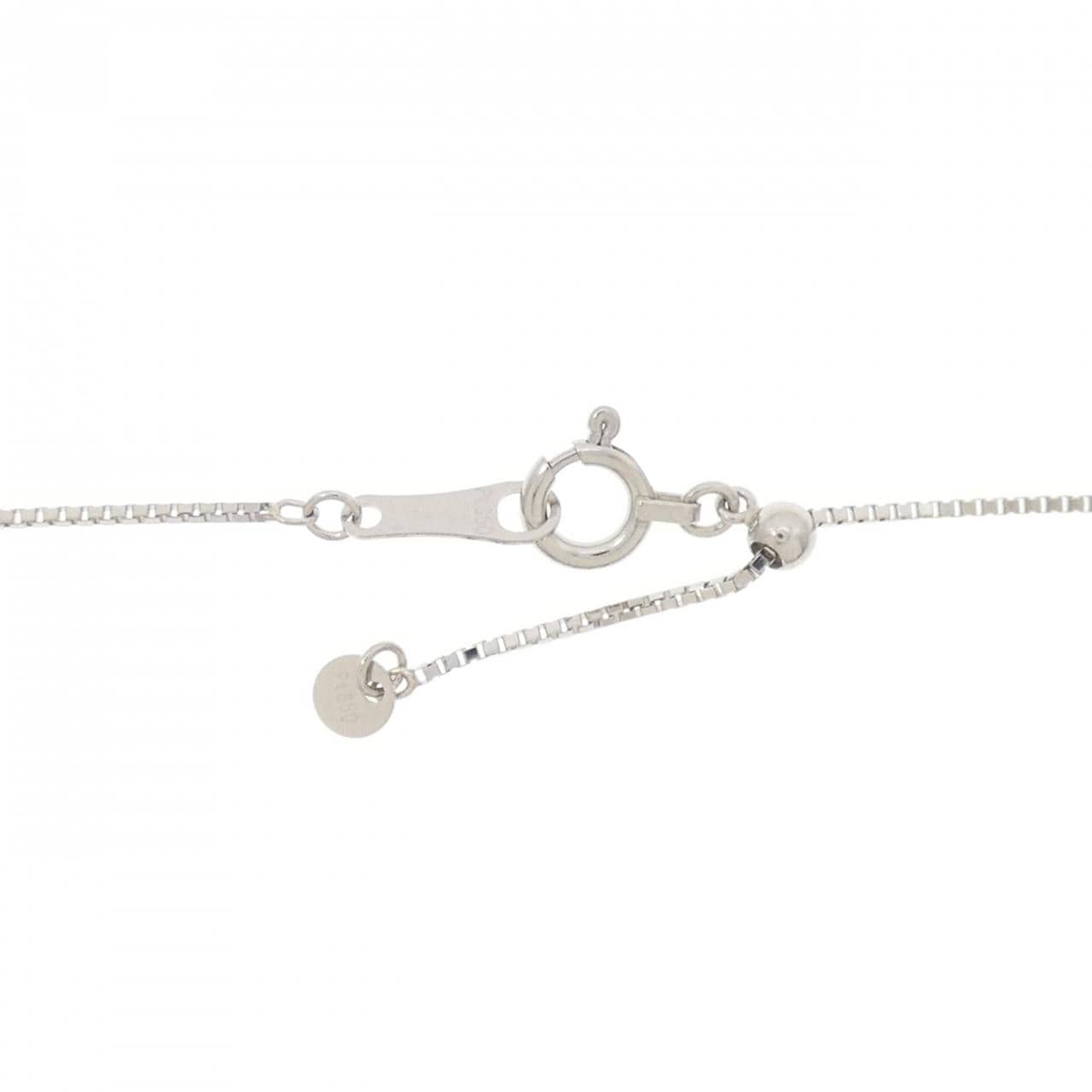 PT900/PT850 フラワー ダイヤモンド ネックレス 1.00CT