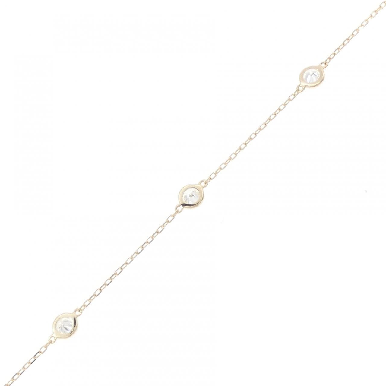 【リメイク】K10YG ダイヤモンド ブレスレット 0.25CT