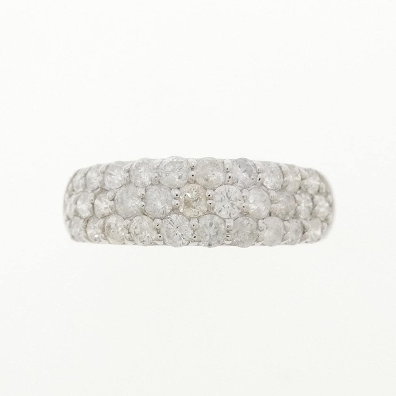 K18WG パヴェ ダイヤモンド リング 1.00CT