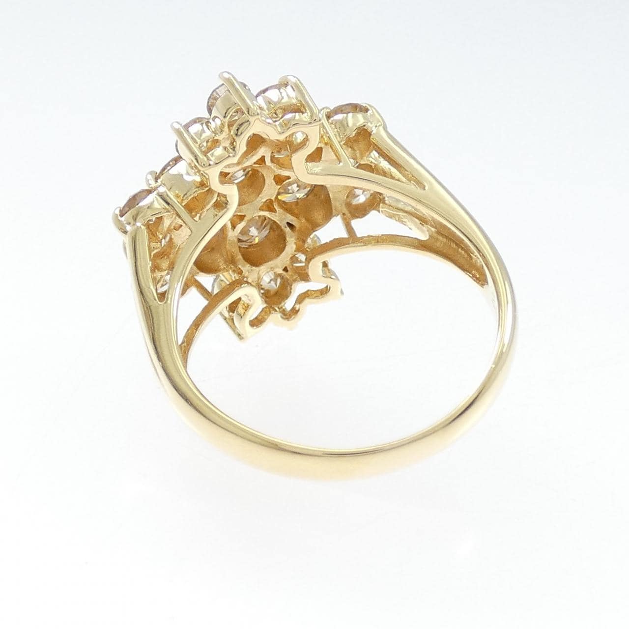 K18YG ダイヤモンド リング 2.02CT