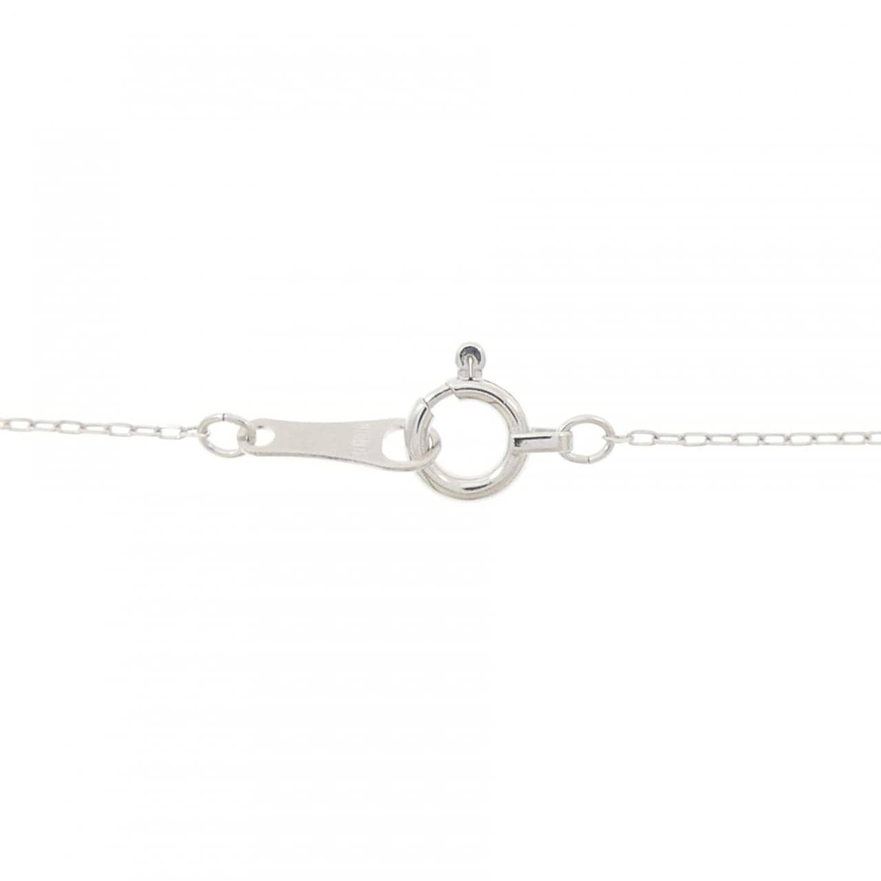 K18WG ダイヤモンド ネックレス 0.18CT