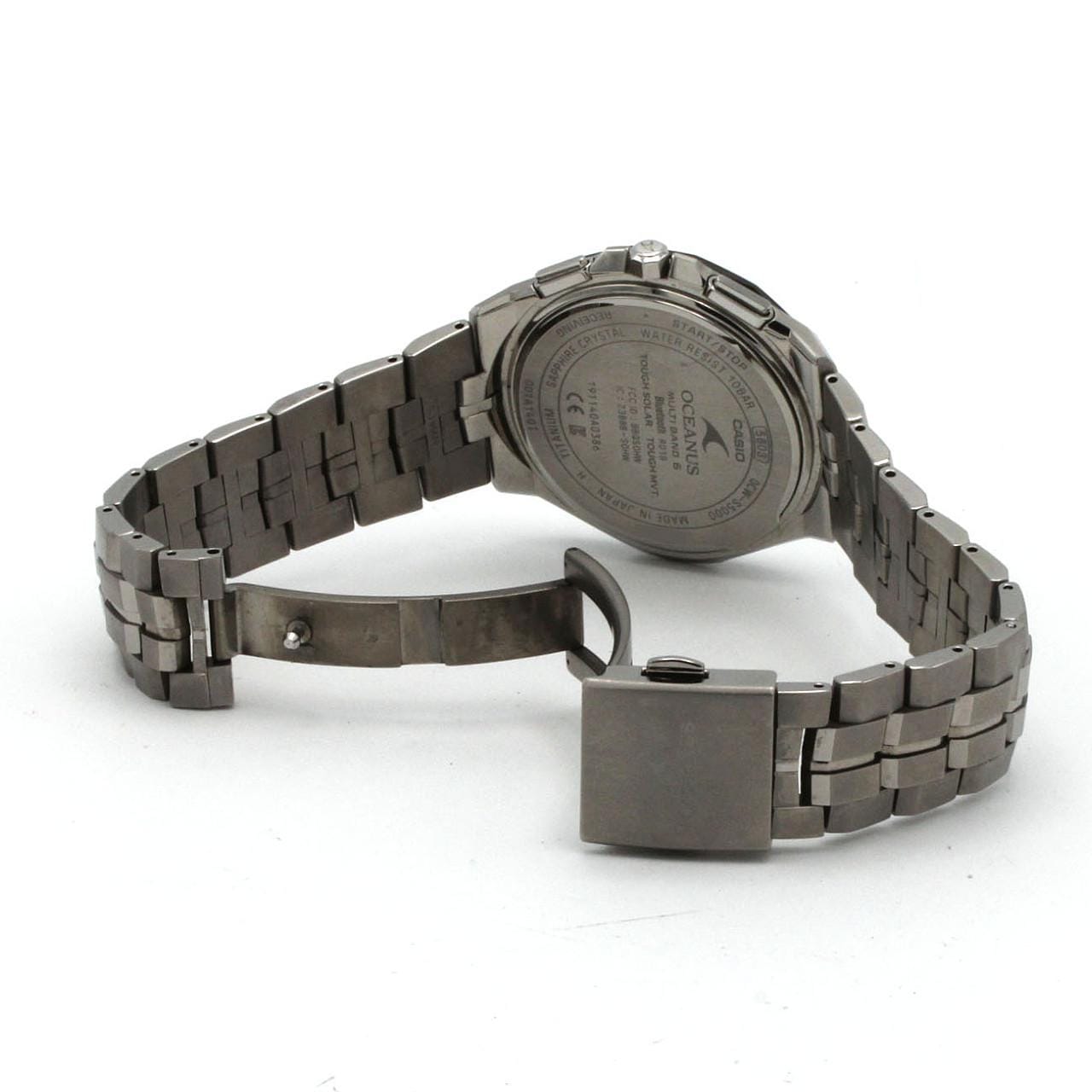 カシオ オシアナスマンタ 電波時計 OCW-S5000E-1AJF TI ソーラークォーツ