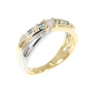 K18YG/PT900 ダイヤモンド リング 0.21CT
