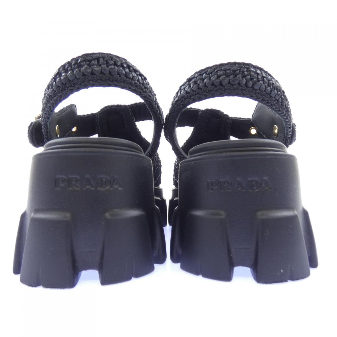 プラダ PRADA トライアングルロゴ 1X138N モノリス クロシェ サンダル