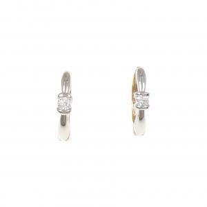 PT900/K18PG ダイヤモンド イヤリング 0.04CT