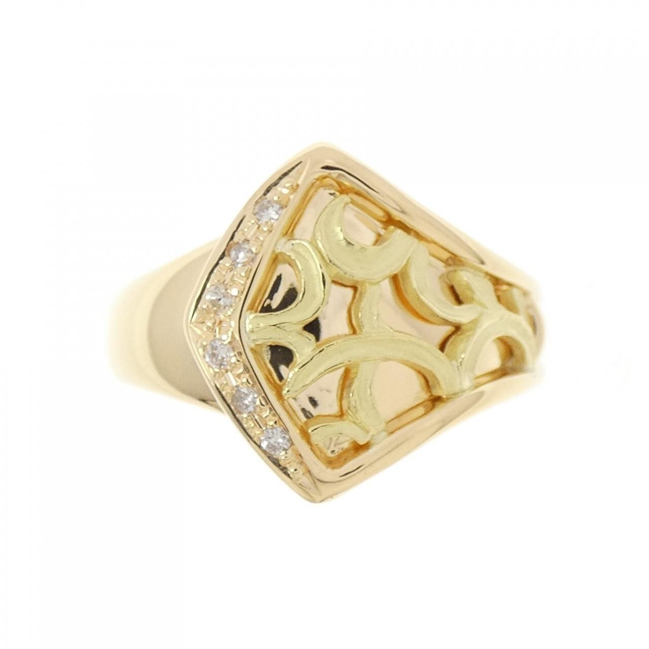 K18YG ダイヤモンド リング 0.05CT