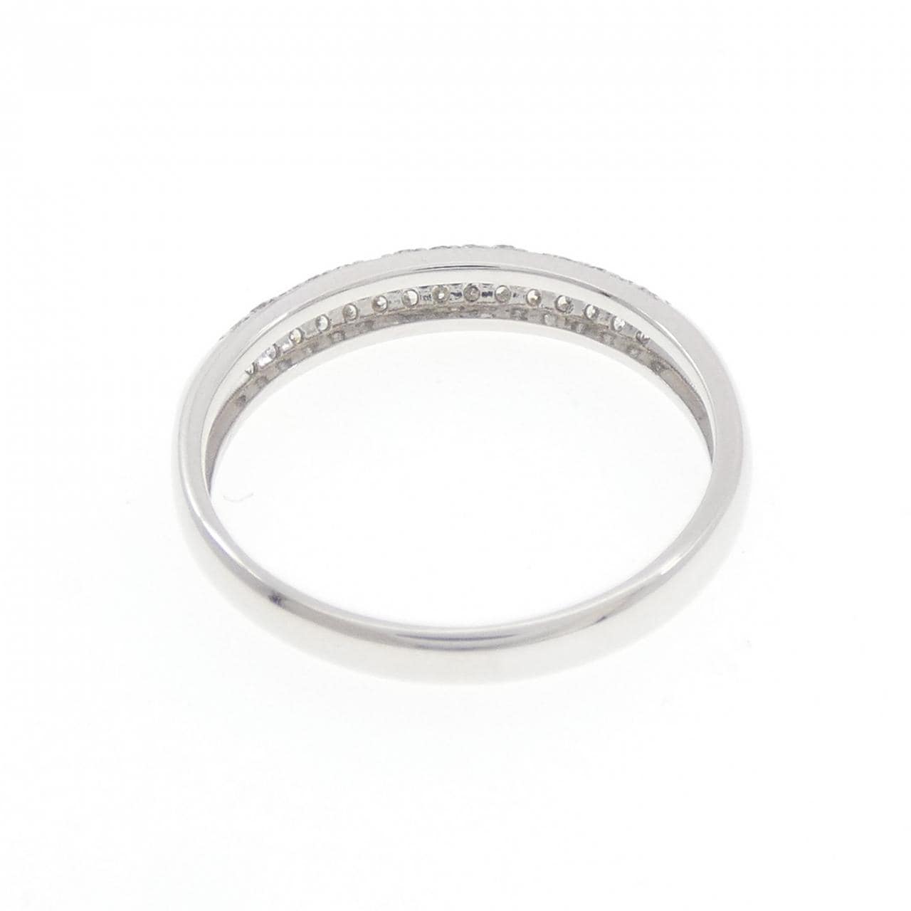 K18WG パヴェ ダイヤモンド リング 0.25CT