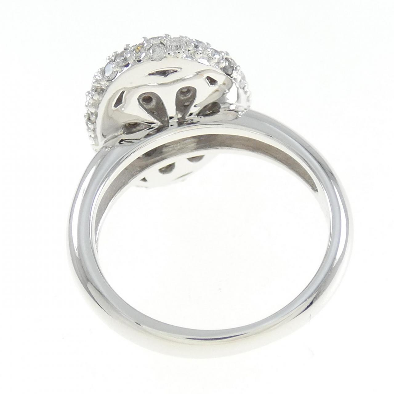 K18WG Pave Diamond Ring 1.20CT