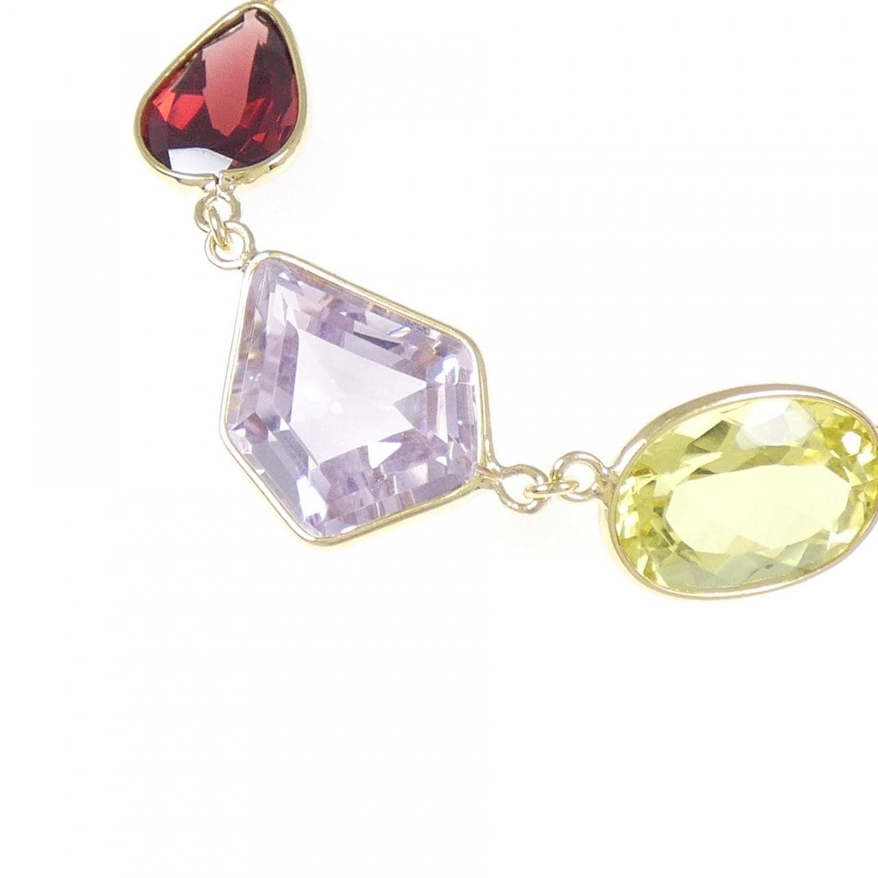 K18YG カラーストーン ネックレス