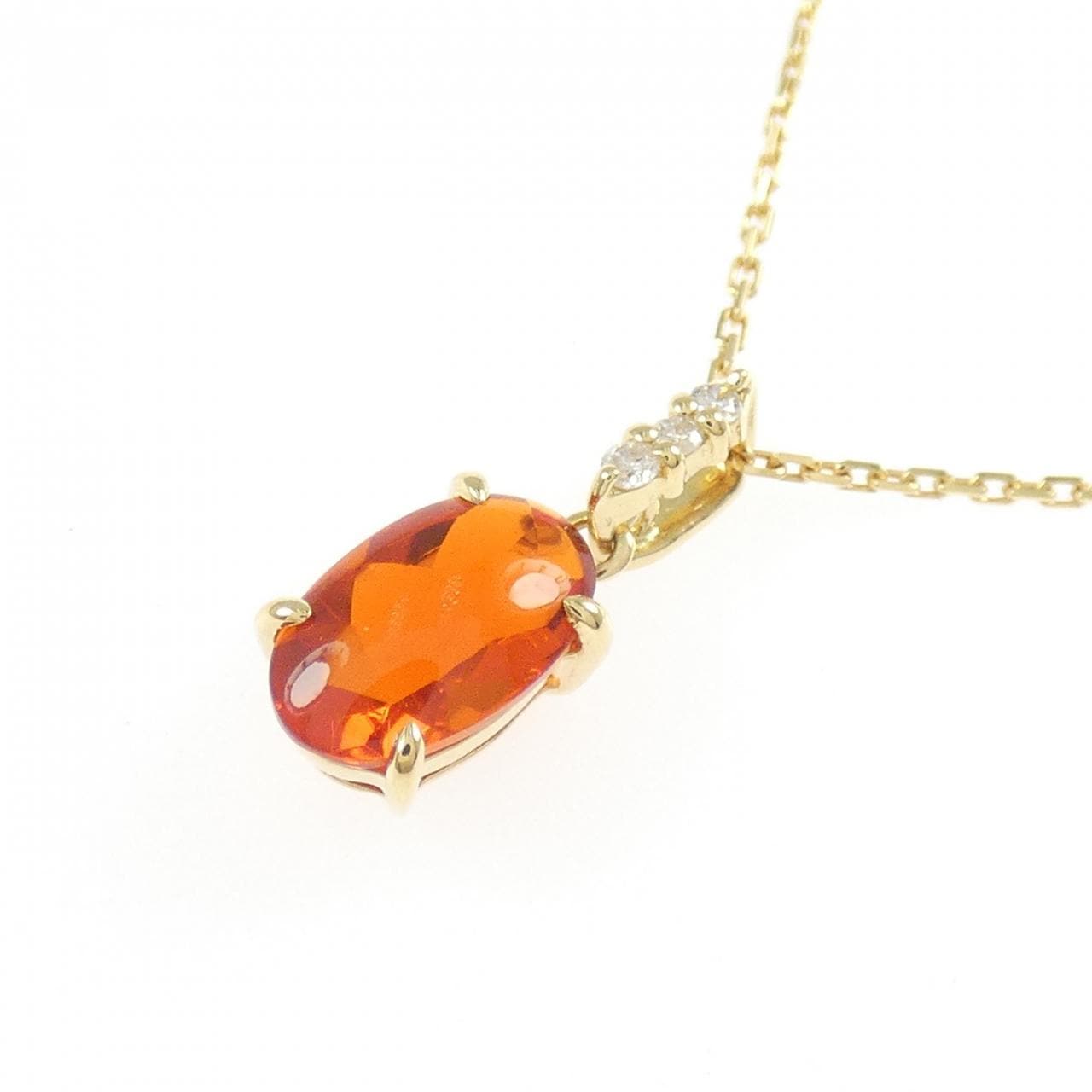 K18YG オパール ネックレス 0.71CT