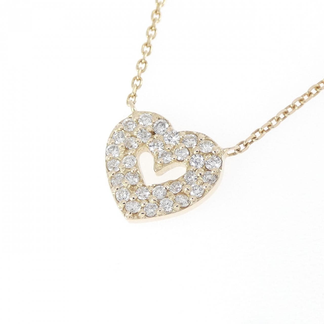 ジュピター ハート ダイヤモンド ネックレス 0.15CT