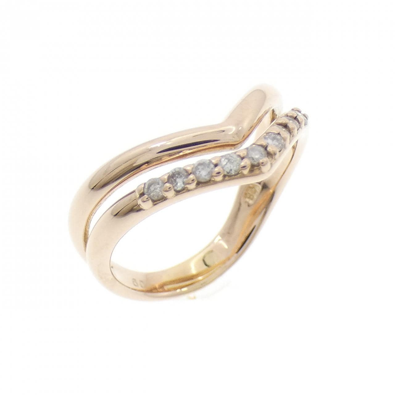 K18PG ダイヤモンド リング 0.09CT