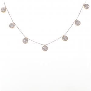 K18PG ダイヤモンド ネックレス 1.40CT