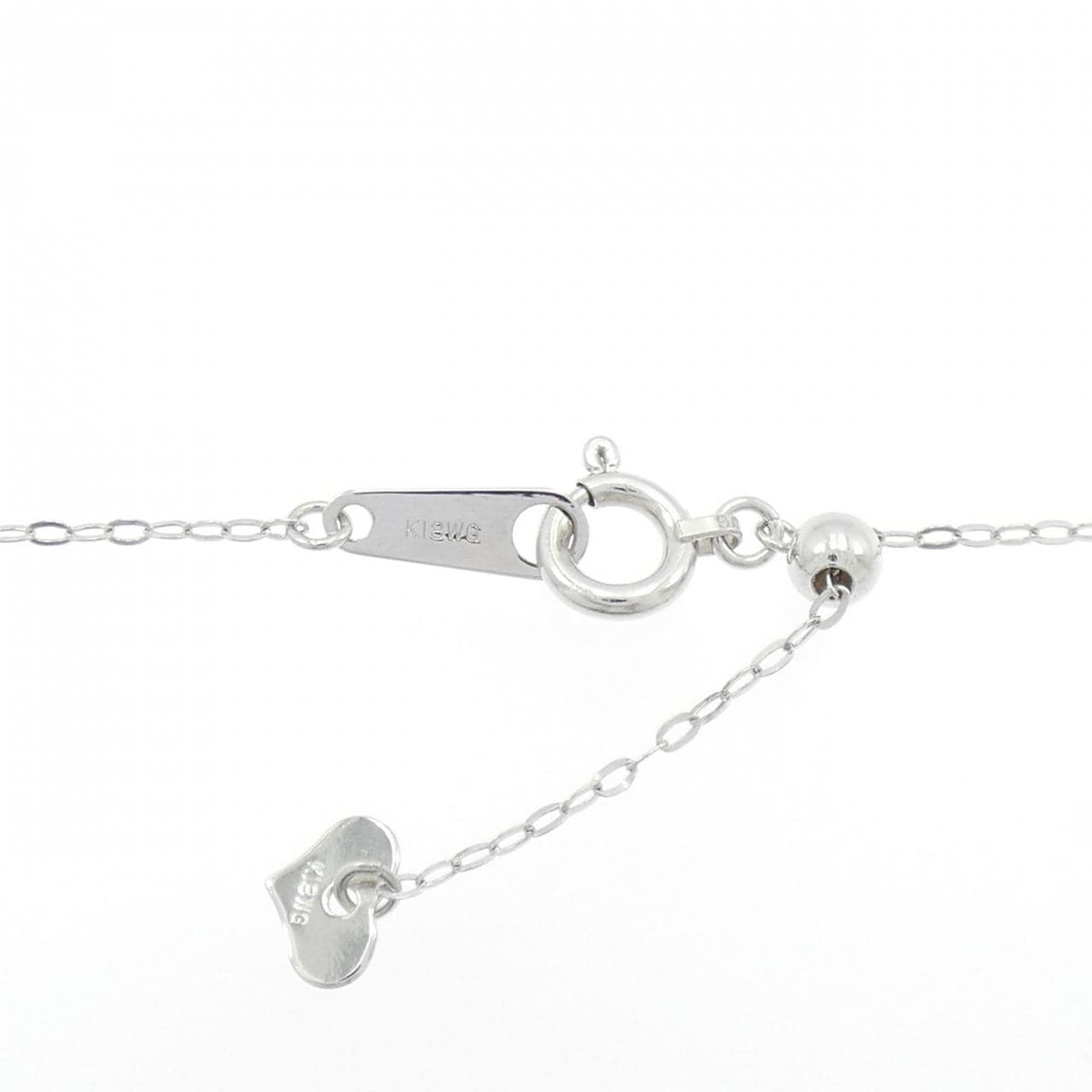 K18WG ハート ダイヤモンド ネックレス 0.25CT