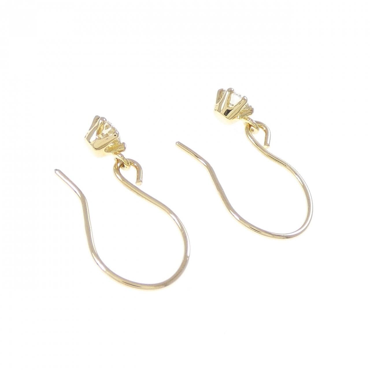 K18YG ダイヤモンド ピアス 0.20CT
